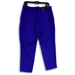 NWT Womens Blue Hayden Flat Front Slash Pockets Ankle Pants Size 12P alternative image