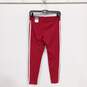Adidas Red w/ White Stripe Leggings Size M/A NWT image number 2