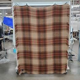 70" x 50" Brown Plaid Pendleton Blanket