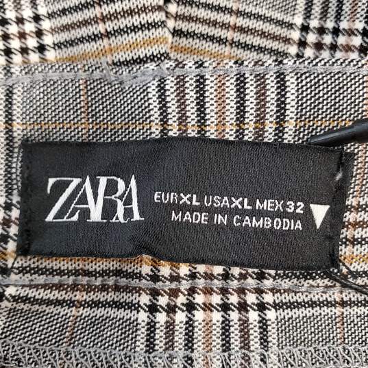 Zara Women Plaid Pants XL NWT image number 3