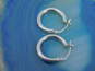 14K White Gold Classic Hoop Earrings 1.0g image number 2
