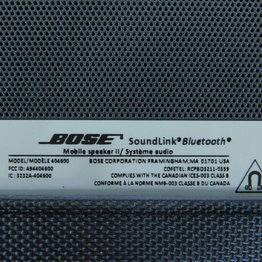 Bose SoundLink Wireless Bluetooth Mobile Speaker II Model 404600 No Cord image number 6