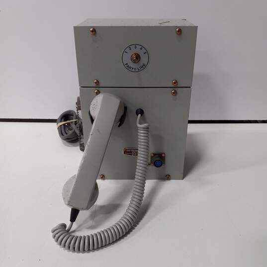 Vintage Gai-Tronics Analog Outdoor Telephone & Loud Speaker with Protective Chest image number 2