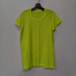 Lululemon Athletic Neon Yellow Work Out Shirt