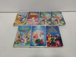 Bundle Of 7 Assorted Vintage Walt Disney Black Diamond Classics VHS Tapes