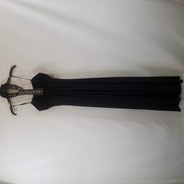 Laundry by Shelli Segal Women Black Sleeveless Dress Maxi with Slip XS 2 NWT