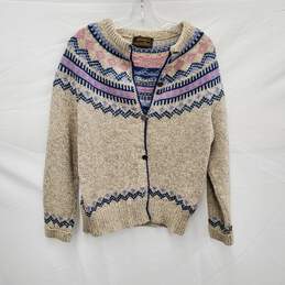 VTG Eddie Bauer's WM's Norwegian Style Wool Handknitted Sweater  L