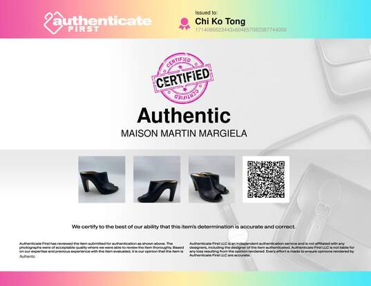 Authentic Maison Martin Margiela Black Pump Heel W 8 image number 8