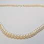 10K Gold Faux Pearl Necklace 36.2g image number 3