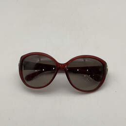 Womens MMJ 384/S Red Black Polarized Lens Red Full Rim Cat Eye Sunglasses