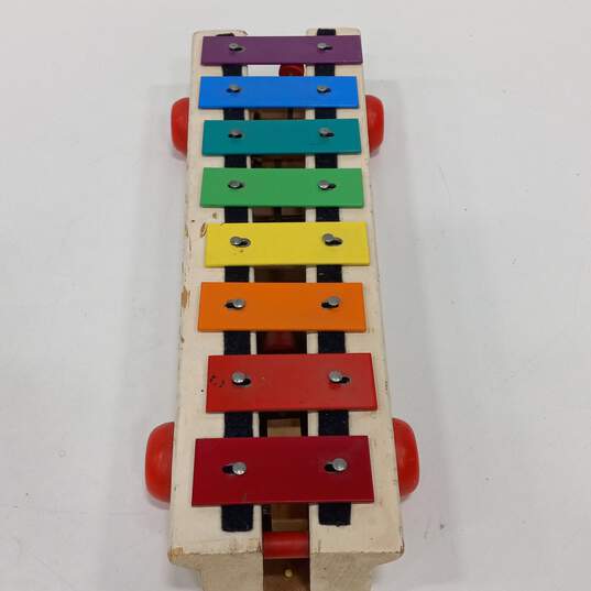 1960 Vintage Fisher Price Pull A Tune Xylophone Pull Toy image number 3