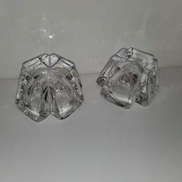Orrefors Crystal Candle Holders Pair alternative image