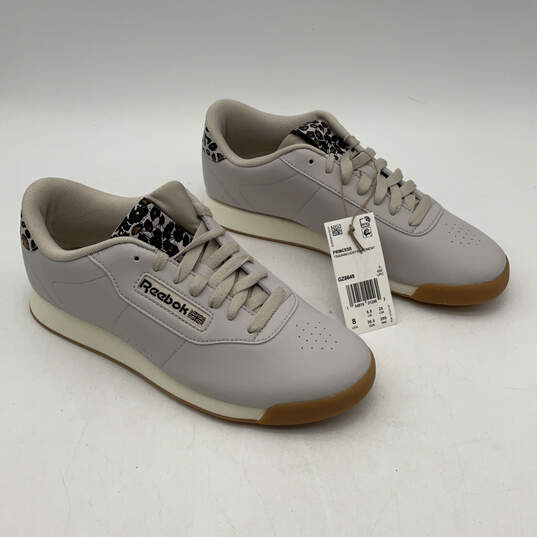 NWT Womens Princess GZ8649 Gray Low Top Lace-Up Sneaker Shoes Size 8 image number 2