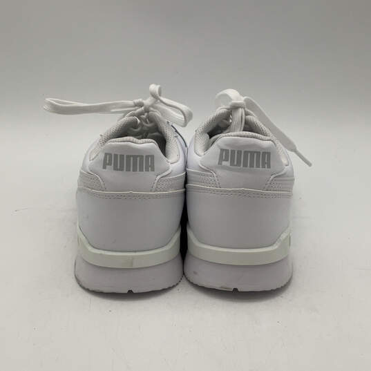 Mens ST Runner V3 384855-10 White Leather Tennis Sneaker Shoes Size 11.5 image number 5