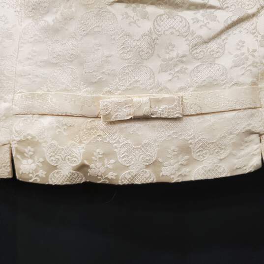 David Crystal Women's Vintage White 3-Piece Skirt Set SZ XS/S image number 3