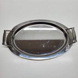 ALL CLAD 16.5in STAINLESS STEEL OVAL SERVING TRAY