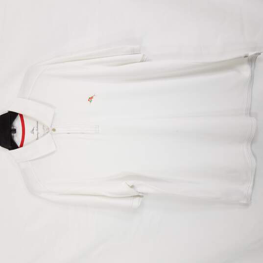 Tommy Bahama Men White Polo Shirt XL image number 1