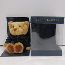Ralph Lauren Teddy Bear w/ Black Tuxedo Outfit - IOB