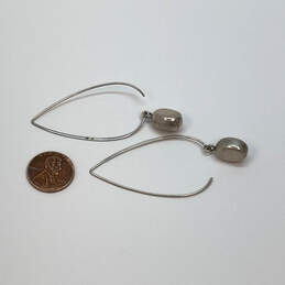 Designer Silpada 925 Sterling Silver Fashionable Fish Hook Dangle Earrings alternative image