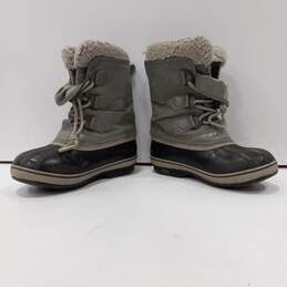 Sorel Kids Gray/Black Yoot Pac Nylon Boots Size 1 alternative image
