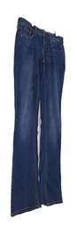 Womens Blue Medium Wash Pockets Casual Bootcut Leg Denim Jeans Size 6 image number 3