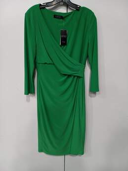 Lauren Ralph Lauren Women's Green Wrap Dress Size 10