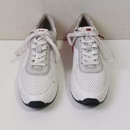 Michael Kors Women's White Leather Trainers Shoes Size 7.5M