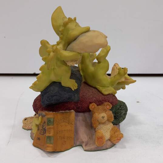 Whimsical World Pocket Dragons 'Pillow Fight' Sculpture IOB image number 2
