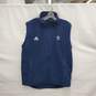 Adidas Unisex NHL Seattle Kraken Hockey Blue Fleece Vest Size L image number 1