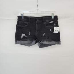 Blank NYC The Fulton Washed Out Black Roll Up Short WM Size 25 NWT
