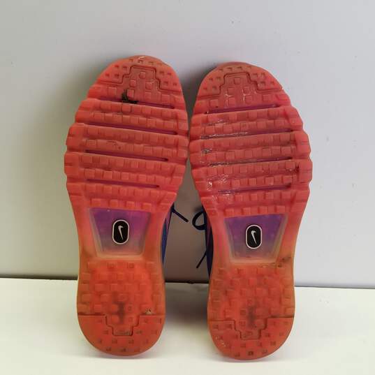 Nike Air Max Running Sneakers Blue, Pink, Orange 621078-400 Size 12 image number 5