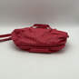 Womens Pink Polka Dot Texture Adjustable Strap Turn Lock Satchel Bag Purse image number 3