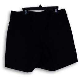 Womens Black Flat Front Zipped Pocket Pull-On Athletic Shorts Size 8 alternative image