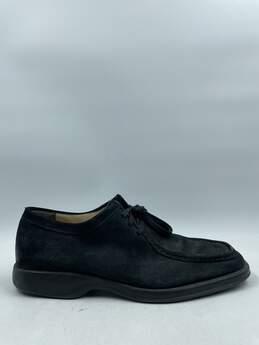 Authentic Vtg Ferragamo Black Leather Shoes M 10.5D