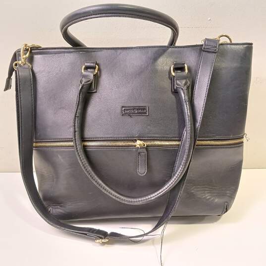 Swiss Gear Eva Black Leather Tote Purse image number 3