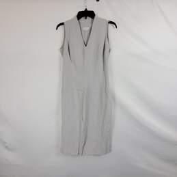List Women Light Gray Suit Dress Set Sz 40 alternative image
