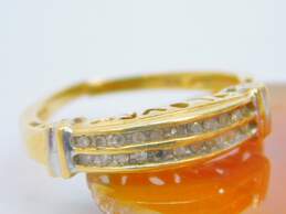 14K Yellow Gold 0.05 CTTW Diamond Love Ring- For Repair 2.6g alternative image