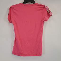 Armani Jeans Women Pink Studded Logo Tee S alternative image