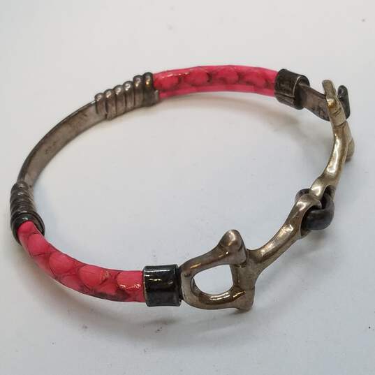 Sterling Silver Horsebit Equestrian Bracelet 31.9g image number 4