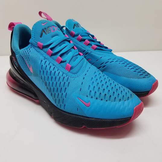 Nike Air Max 270 South Beach Blue/Pink Sneakers Size 8 image number 1