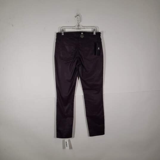 NWT Womens Regular Fit 5 Pocket Design Mid Rise Skinny Leg Jeans Size 12 M image number 2