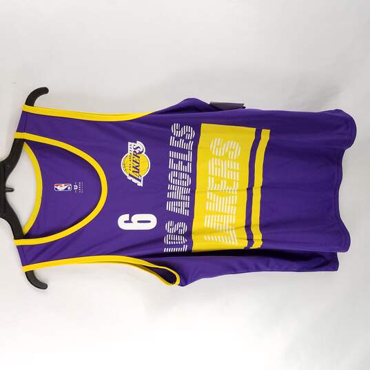 NBA Men Purple LA Lakers #6 Graphic Jersey L NWT image number 1