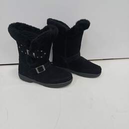 Bearpar Women's Black Fur Boots Size 10 alternative image