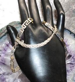 Set of Three Sterling Silver Bracelets alternative image