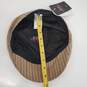 Mayser Concord Brown Stripe Flat Cap w/ Cool Max Lining Sz-62 w/ Tags image number 10