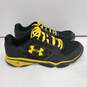 Under Armour Men's Black/Yellow Micro Shoes Size 11.5 image number 3