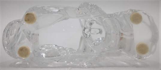 VTG Baccarat France Crystal Clear Glass Winged Griffin Lion Animal Figurine image number 5