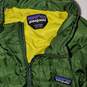 Patagonia Green & Yellow Full Zip Puffer Jacket Men's Size L image number 3