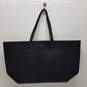 Victoria Secret Tote Bag Black Faux Leather Overnight Travel Large image number 2
