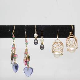 Assortment of 3 Pairs Gold Filled Earrings - 20.5g